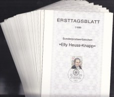 BRD ETB Jahrgang 1981, 25 Ersttagsblätter, Komplett - Autres & Non Classés