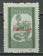 Macao Mi P52 (*) Issued Without Gum - Segnatasse