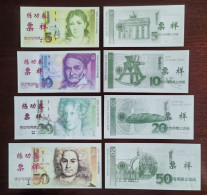 China BOC (bank Of China) Training/test Banknote,Germany B Series 8 Diff. DM Deutsche Mark Note Specimen Overprint - [17] Fictifs & Specimens
