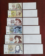 China BOC (bank Of China) Training/test Banknote,Germany A Series 6 Diff. DM Deutsche Mark Note Specimen Overprint - [17] Fakes & Specimens