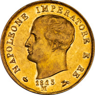 Premier Empire - 40 Lire Napoléon Empereur Et Roi DItalie 1813 M - Sonstige & Ohne Zuordnung