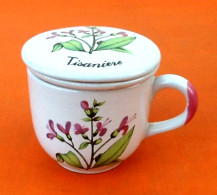 Mug Tisanière (3 Pièces) Céramique à Décor De Floral Mug / Filtre / Couvercle - Autres & Non Classés