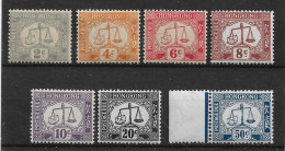 HONG KONG 1938 - 1947 POSTAGE DUE SET UNMOUNTED MINT Cat £95 - Postage Due