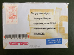 LR Par Avion Pour La FRANCE VIGNETTE 600 Du 18 06 04 CHIGASAKI HAMATAKE + OISEAU - Cartas & Documentos