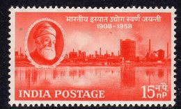 India 1958 50th Anniversary Of Steel Industry, Hinged Mint, SG 395 (D) - Ongebruikt