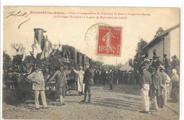 28    BEAUMONT - LES - AUTELS   FETES  D' INAUGURATION  DU  TRAMWAY  DE   BROU   A   NOGENT - LE - ROTROU - Autres & Non Classés