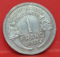 1 Franc Morlon Alu 1944 - TTB - Pièce Monnaie France - Article N°665 - 1 Franc