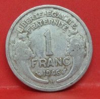 1 Franc Morlon Alu 1946 B - TB - Pièce Monnaie France - Article N°670 - 1 Franc