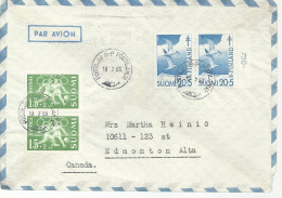 23115) Finland Air Mail Postmark Cancel  - Covers & Documents