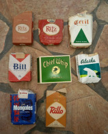 Mongoles Alaska Danmark Holland & Autres 8 Paquets De Cigarettes Vide - Rite, Bill, Cecil, Rillo - Autres & Non Classés