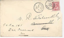 23147) Canada Welland Cornwall Postmark Cancel 1910 - Covers & Documents