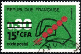 Réunion Obl. N° 410 - Code Postal - Oblitérés