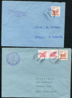 YUGOSLAVIA 1989 Covers Franked With Postal Services 220 D Single Franking And With 2 X 40 D.    Michel 2315 - Covers & Documents