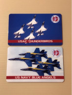 USA UNITED STATES America Prepaid Telecard Phonecard, Asian Aerospace’96, Set Of 2 Mint Cards - Sprint