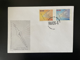 Cape Verde Cabo Verde 1995 Mi. 690 - 691 FDC Röntgenstrahlen Rayons X Raios-X X-Ray Santé Medecine - Isola Di Capo Verde