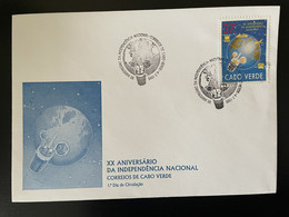 Cape Verde Cabo Verde 1995 Mi. 698 FDC Independencia Independance Unabhängigkeit Globe Globus Map Karte - Cap Vert