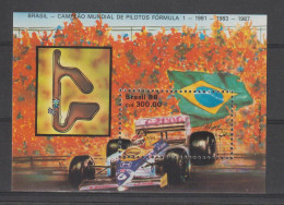 Brésil 1988 Formule 1 N Piquet BF 72 ** MNH - Blocs-feuillets