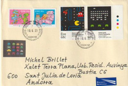 Jeux Video: "Game Icons": Pac-Man / Space Invaders Video Games, Letter 2023 Sent To Andorra (Principat) - Covers & Documents