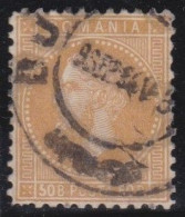 Romania       .    Y&T    .   54    .    O     .  Cancelled    .   Hinged - 1858-1880 Moldavie & Principauté