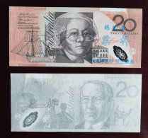 China BOC(bank Of China) Training/test Banknote,AUSTRALIA B-3 Series 20 Dollars Note Specimen Overprint,used - Ficticios & Especimenes