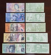 China BOC Bank (bank Of China) Training/test Banknote,AUSTRALIA B-2 Series 5 Different Note Specimen Overprint - Fakes & Specimens