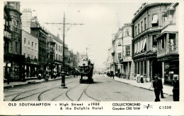 HANTS - SOUTHAMPTON - HIGH STREET AND THE DOLPHIN HOTEL C1900 RP - COLLECTORCARD REPRO  Ha622 - Southampton