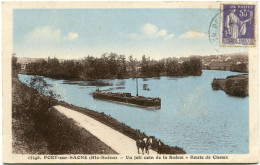 PORT Sur SAÔNE - UN JOLI COIN De La SAÔNE -  ROUTE De CHAUX - SCENE De HALAGE - CHEVAUX TIRANT Une PENICHE - - Port-sur-Saône