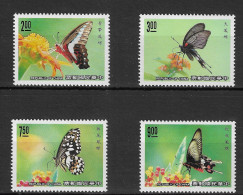 China Taiwan 1989 MiNr. 1867 - 1870 Insects Butterflies 4v  MNH**  5.20 € - Autres & Non Classés