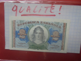 ESPAGNE 2 PESETAS 1938 Peu Circuler Belle Qualité (B.29) - 1-2 Pesetas