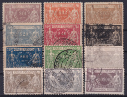 PORTUGAL 1920/22 - Sc# Q1-Q3, Q5-Q8, Q12-Q14, Q16, Q17 - Used Stamps