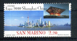 2009 SAN MARINO SET MNH ** 2228 Verso Expo 2010 Shanghai China - Ongebruikt
