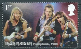 GROSSBRITANNIEN GRANDE BRETAGNE GB 2023 IRON MAIDEN:D MURRAY, A.SMITH & S.HARRIS PAMPLONA 1988 SG 4758 MI 5095 YT 5489 - Gebruikt