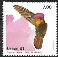 Brazil - MNH ** 1981 :   Ruby-topaz Hummingbird -  Chrysolampis Mosquitus - Kolibries