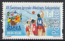 POLAND 3885,used,falc Hinged,basketball - Used Stamps
