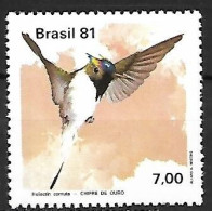 Brazil - MNH ** 1981 :  Horned Sungem  -  Heliactin Bilophus - Kolibries