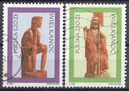 POLAND 4043-4044,used,falc Hinged - Used Stamps