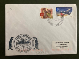 LETTRE AURORA AUSTRALIS P&O POLAR AUSTRALIA TP AIRBUS S2 + 6c OBL.19 NOV 2010 DAVIS - Covers & Documents