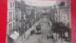 34 BEZIERS AVENUE GAMBETTA TRAMWAY CHOCOLAT LOUIS - Beziers