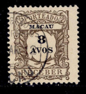 ! ! Macau - 1904 Postage Due 8 A - Af. P 06 - Used - Segnatasse