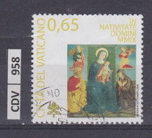 VATICANO     2009	Natale 0,65 Usato - Used Stamps