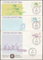 Berlin FDC 1984 MiNr.716 - 718 Sporthilfe Olympiade Los Angeles ( D 6977 ) Günstige Versandkosten - 1981-1990