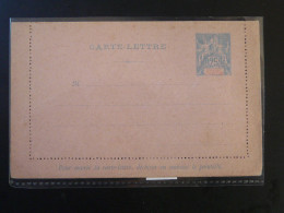 Entier Postal Carte Lettre Type Sage 25c Bleu N°21 St-Pierre Et Miquelon (ex 5) - Lettres & Documents