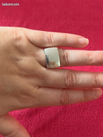 Bague Ou Chevalière En Argent Massif Taille :54 - Ring