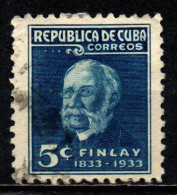 CUBA - 1934 - DOTT. CARLOS J. FINLAY - USATO - Oblitérés