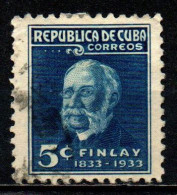 CUBA - 1934 - DOTT. CARLOS J. FINLAY - USATO - Gebruikt