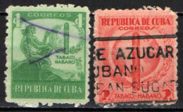 CUBA - 1939 - INDIANO D'AMERICA E SIGARO CUBANO - USATI - Usados