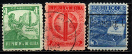 CUBA - 1939 - INDIANO D'AMERICA, SIGARO CUBANO, PIANTA DI TABACCO E SIGARI CUBANI - USATI - Oblitérés