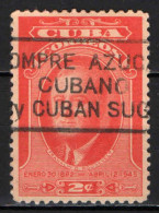 CUBA - 1947 - 2nd Anniv. Of The Death Of Franklin D. Roosevelt. - USATO - Gebruikt