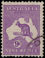 Australia 1931-36 9d Violet Die II (unpriced As Single In SG) CofA Fine Used. - Used Stamps
