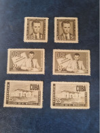 CUBA  NEUF  1951   TIMBRES   DU BLOC FEUILLET // SELLOS  DE LA HOJA   //  PARFAIT  ETAT  //  1er  CHOIX  // - Unused Stamps